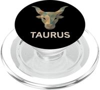 Taureau Low Poly Bull Zodiac Art PopSockets PopGrip pour MagSafe