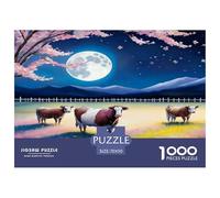 Taureau Moonlight 1000 Pieces Jigsaws for Adults Impossible Beautiful Home Decoration Art Colorful DIY Craft 70x50cm/1000pcs