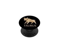 Taureau Paperfolding Zodiac Graphic PopSockets PopGrip Adhésif