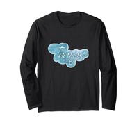 Taureau Pastel Bleu Glaçage Esthétique Graphique Zodiaque Manche Longue