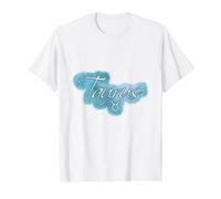 Taureau Pastel Bleu Glaçage Esthétique Graphique Zodiaque T-Shirt Graphique avec Valeur, Homme, Blanc, XL