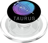 Taureau Signe du Zodiaque Art Astrologique Aquarelle PopSockets PopGrip pour MagSafe