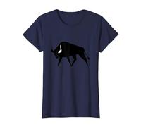 Taureau T-Shirt, Femme, Bleu Marine, XL
