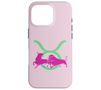 Taureau Taurean Icône Glyphe de la tête et des Cornes Coque pour iPhone 16 Pro