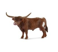Schleich Figurine Taureau Texas Longhorn Farm World Brun/Blanc (13866)