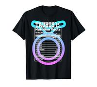 Taureau Valeur nutritive Signe du Zodiaque Astrologie Bleu Violet T-Shirt