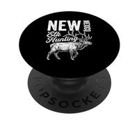 Taureau Vintage Chasse Wapiti du Nouveau-Mexique PopSockets PopGrip Adhésif