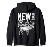 Taureau Vintage Chasse Wapiti du Nouveau-Mexique Sweat à Capuche