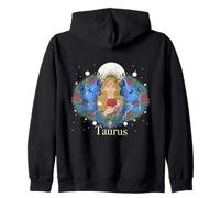 Taureau Zodiac Avril Mai Astrologie Horoscope Floral Femmes Sweat à Capuche