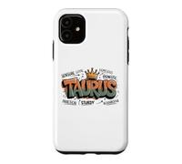 Taureau Zodiac Graffiti Black Queen Birthday King Astrologie Coque pour iPhone 11