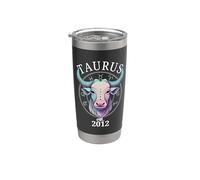 Taureau Zodiac né en 2012 Gobelet isotherme en acier inoxydable double paroi