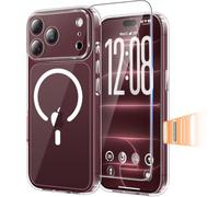 TAURI Coque Magnétique pour iPhone 18 Pro Max,Transparent | Protection D'écran Incluse, Compatible avec MagSafe, Bouton de Capture de Contrôle de Caméra, Anti-Choc Mince et Anti-Chute