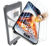 TAURI Lot de 3 Verre Trempé Pour iPhone 16 Pro Max 6,9 Pouces, Sans Bulle, Film en Protection D'écran avec Outil d'Installation Facile,Dépoussiérage Automatique,Résistant aux Rayures