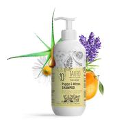 Tauro Pro Line Pure Nature Shampooing pour chiot et chaton - Soin de toilettage doux et sensible aux huiles essentielles, shampooing hydratant et hydratant, soulagement des démangeaisons de la peau,