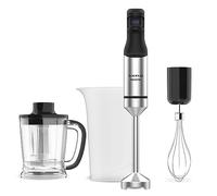 Taurus AHBA1400XE - Mixeur plongeant 1400W, bouton puissance variable, lames inox, anti-éclaboussures, ergonomique, ensemble complet d'accessoires, baguette lavable au lave-vaisselle.