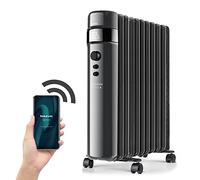 Taurus Alpatec Agadir Connect 2500 - Radiateur à bain d'huile 2500W, Wifi, APP, Commandes vocales, 3 intensités, température régulable, mode ECO, roues, programmable, 11 éléments, jusqu'à 25m2