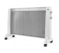 Taurus PRMB 2400 - Radiateur panneau rayonnant électrique 2400W, 3 températures, Thermostat réglable, Roues, Protection anti-chaleur, Silencieux, Blanc