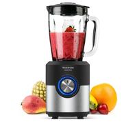 Taurus Amazing - Blender 1600 W | Bol verre 1,75 L | Turbo | 6 lames inox | Broie glace | LED | Compatible lave-vaisselle