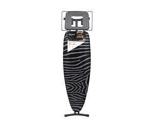 Taurus Argenta Plus - Planche à repasser, 3 positions de hauteurs jusqu'à 93cm, Support pour centrale vapeur, Housse 100% coton, Dimensions 41 x 125 cm, anti-dérapeant, Gris