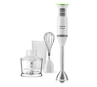 Taurus Bapi 1200 Premium Complet - Mixeur plongeant multifonction 4 en 1 1200W, 20 vitesses réglables + Turbo , anti-éclaboussures, bol mesureur, bol hachoir 1L, fouet et presse purée
