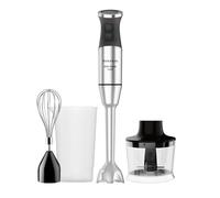 Taurus Bapi 1500 Luxe Set Mixeur Plongeant 1500W avec Hachoir et Fouet | 20 vitesses + Turbo, lames double effet, hachoir 350 ml et gobelet doseur 700 ml