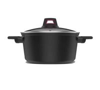 Taurus Best Moments Cazuela 20 - Casserole en aluminium forgé, diamètre de 20 cm, poignée ergonomique, tous les types de feux, revêtement anti-adhésif, passe au lave-vaisselle, sans PFOA, noir