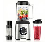 Taurus Blender Prior Advance+ 1800W 20 vitesses Turbo 4 fonctions 6 lames Sans BPA Argent et Noir