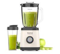 Taurus - Blender Optima Go | 1500W | Bouteille Portable 500ml | Lames 4 Fils | 2 Vitesses + Turbo | Acier Inoxydable | Antidérapant | Système de Sécurité, Gris