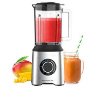 Taurus - Blender Prior Advance 1800W | Bol verre 2L | 4 fonctions tactiles | Couteaux inox 6 lames | Broie glace | Vitesse variable | Lavable lave-vaisselle, Noir, Metallique