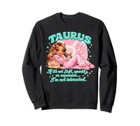 Taurus Bratcore Esthétique Teal Y2K Girl Zodiac Graphic Sweatshirt
