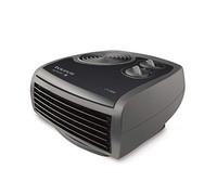Taurus CA2400 - Radiateur soufflant 2400W, Thermoventilateur, 3 positions froid/Chaud, Surface jusqu'à 24m2, Thermostat réglable, Range cordon, Noir