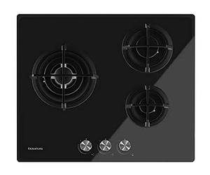 Taurus CG3HN/B Plaque de Cuisson gaz, 6050 W, Noir 3 feux