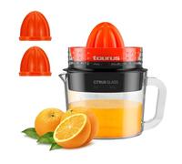 Taurus Citrus Glass - Presse agrumes électrique avec bol en verre 30W, Double sens de rotation, 2 cônes pour tous les agrumes, Bol en verre 1L, Filtre Régulateur de pulpe, Amovible