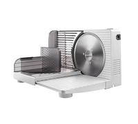 Taurus Cutmaster Compact - Trancheuse électrique 100W, Pour jambon, viande et saucisson, Découpe de 1 à 15 mm, Lame en acier inoxydable de 17 cm, Table de découpe pliable, Protection des doigts