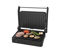 Taurus Expansive - Grill électrique 1200W, cuisson rapide, joints et toasts, plaque antiadhésive sans PFOA, 14,5x23 cm, finition acier inoxydable, base antidérapante, joints sandwichs, wraps, fajitas