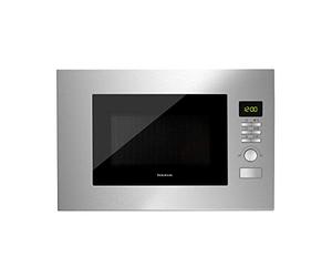 Taurus Fastwave Fused - Micro-Ondes Encastrable, 20L, Fonction Grill 700W, Mode ECO, Auto-Clean, 6 Niveaux de Puissance, Revêtement Shiny&Clean, Technologie SmartHeat, Inox