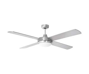 Taurus Fresko 4B - Ventilateur de plafond 70W, avec lumière et télécommande, 132 cm de diamètre et 4 pales, pour une surface jusqu’à 20 m2, 3 vitesses, minuterie de 8 heures, moteur en cuivre