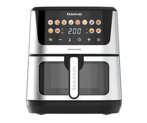 Taurus - Friteuse à air Air Fry Digital 360 XL 2100W | 8L | 12 programmes | Double résistance | Écran tactile | Préchauffage | Intérieur métal | Sans BPA ni PFOA | Recettes en ligne