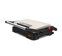 Taurus - Gril Électrique Mygrill Vintage Cream | 1000W | Ouverture 180º | Plaques 23x14,5 cm | Revêtement Antiadhésif Sans PFOA | Couvercle Flottant | Bac à Graisse Amovible | Crème