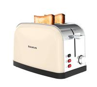 Taurus - Grille-pain Vintage II Cream 950W | 2 fentes 135x35 mm | 7 niveaux | 3 fonctions | Inox | Auto-centrage | Ramasse-miettes | Élévation haute | Range-cordon | Crème