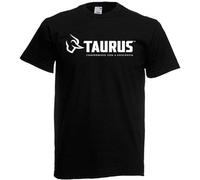 Taurus Guns Firearms Logo Unisex T-Shirt Graphic Printed Tee Mens Black Shirt L