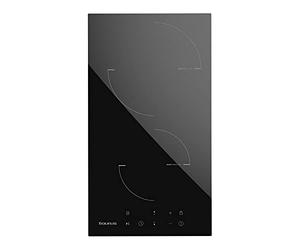 Taurus I302T - Plaque de cuisson à induction, 3500W, 2 zones de chauffe, 9 niveaux de puissance, commande tactile, deux boosters, minuterie jusqu'à 99 min, fonction Stop & Go, sécurité enfant, noir