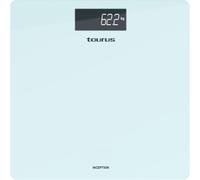 Taurus Inception-Pèse-Personne Numérique,Design Fin,28x28 Cm,Verre Trempé Ultra Résistant,Kg/Lb,Affichage Facile À Lire,Max 180kg/Min 3kg,Pieds Antidérapants,Bleu