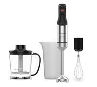Taurus - Mixeur plongeant 1500 W | Lames inox | Anti-éclaboussures | Variateur de puissance | Soft touch | Verre doseur 700 ml | Hachoir 1 L | Compatible lave-vaisselle