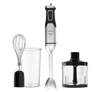 Taurus - Mixeur plongeant HBA2300X | 2300 W | 4 lames en acier inoxydable | Variateur de vitesse | Fonction Turbo | Design anti-éclaboussures | Accessoires : gobelet 1 L, hachoir et émulsionneur
