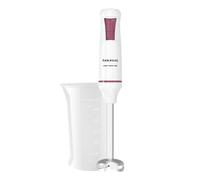 Taurus - Mixeur plongeant Robot 1000 Inox| 2 vitesses + Turbo| Lames en inox| Cloche anti-éclaboussures| Ergonomique| sans BPA, lavable au lave-vaisselle, blanc