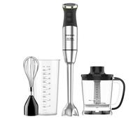 Taurus - Mixeur Plongeant XXL 1500W | 20 Vitesses + TURBO | Lames Inox | Cloche Anti-éclaboussures | Ergonomique | Sans BPA | Compatible Lave-vaisselle | Broie la Glace | 3 Accessoires