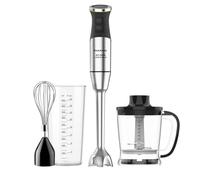 Taurus - Mixeur Plongeant XXL 1500W | 20 Vitesses + TURBO | Lames Inox | Cloche Anti-éclaboussures | Ergonomique | Sans BPA | Compatible Lave-vaisselle | Broie la Glace | 3 Accessoires