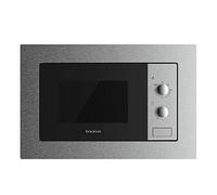 Taurus MO20IXM Micro-ondes encastrable 20 l Capacité 800 W Grill 1000 W 5 niveaux Puissance 3 combinaisons grill + cuisson Fonction décongélation Minuterie jusqu'à 35 min Installation facile Inox