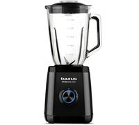 Taurus Optima Nero 1500 Blender, 1500 W, 2 Vitesses + Pulse, Bol en Verre 1,5 L, Fonction Glace Pilée.